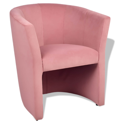 Horeca-Fauteuil-Prag-Velvet-Fluweel-Roze