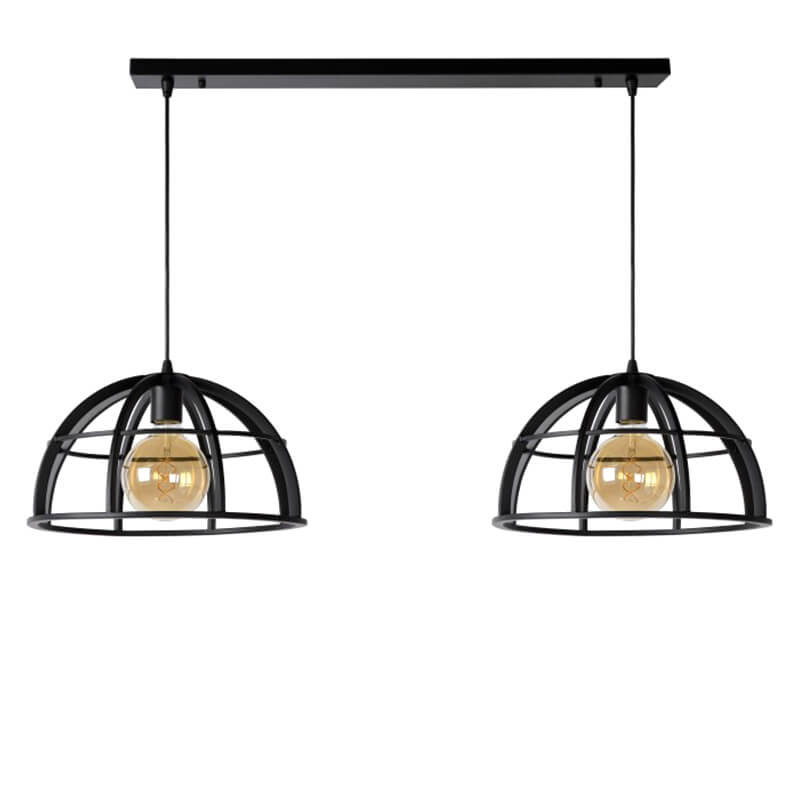 Dikra Hanglamp Zwart Duo - 2