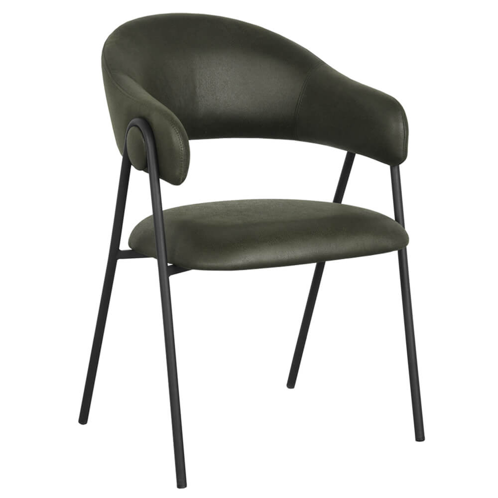 Horeca-Armstoel-Lotte-Vintage-Leger-Groen