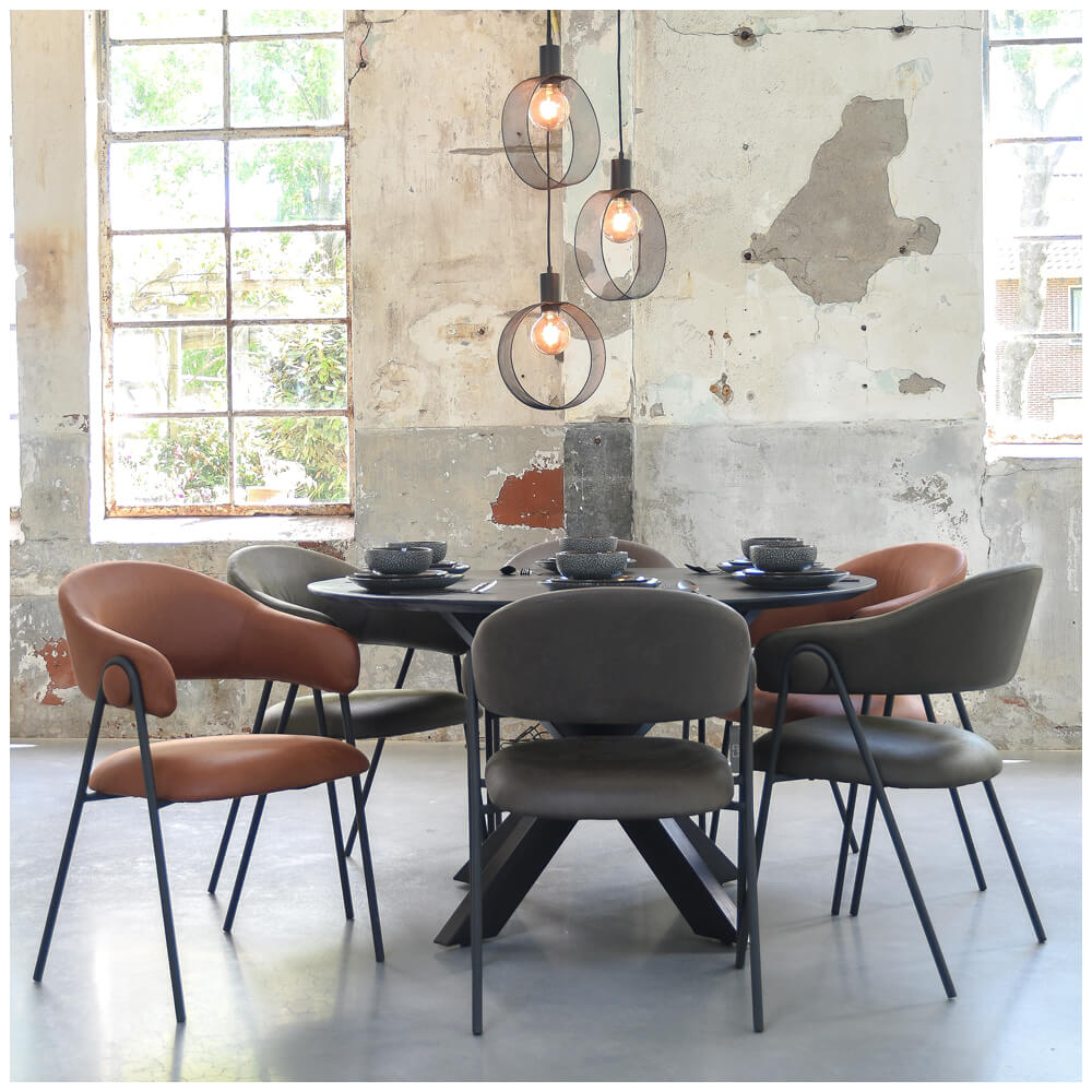 Horeca-Armstoel-Lotte-Vintage-Leger-Groen-Model
