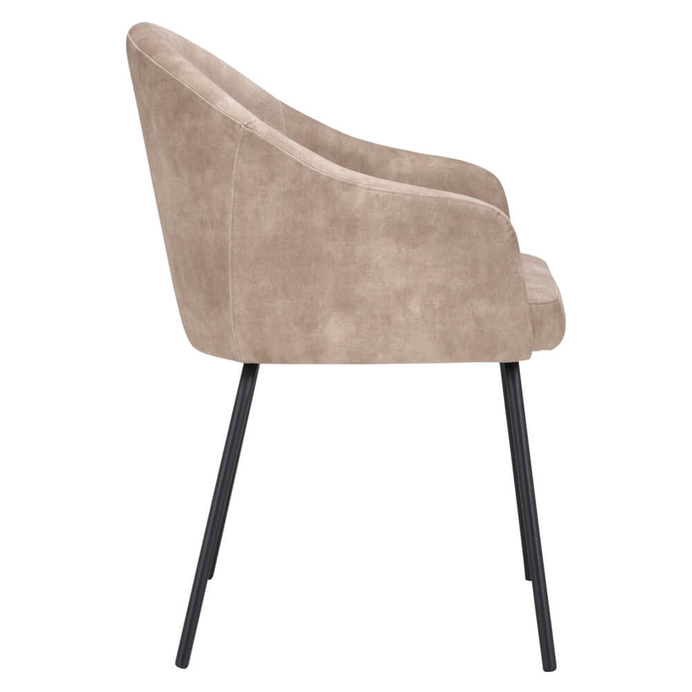 Horeca-Armstoel-Velvet-Fluweel-Bente-Zand-Z