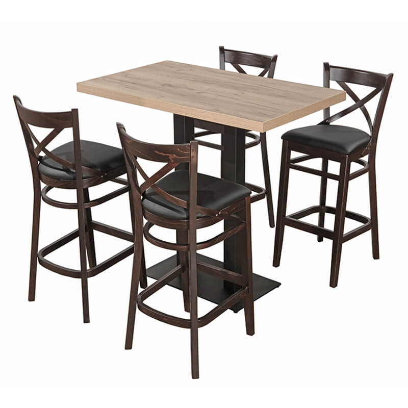 Horeca Barstoel - Lila-s - Zwart - Model - 1