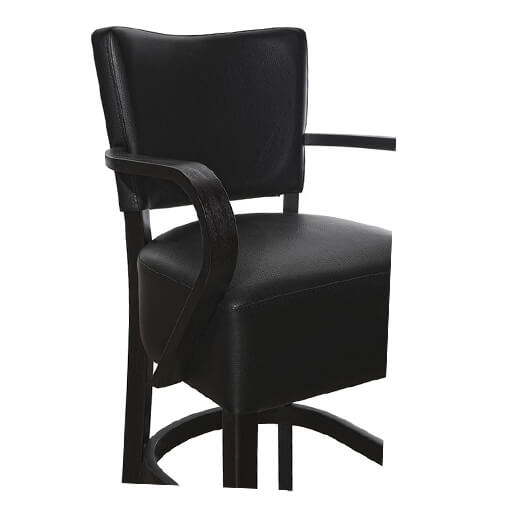 Horeca Barstoel - Tara - Met Armleuning Zwart - D