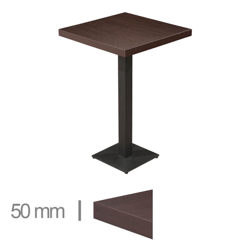 Horeca-Statafel-Dublin-Wenge-60×60-Hoogte-113Cm