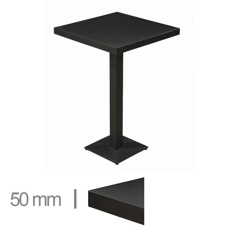 Horeca-Statafel-Dublin-Zwart-60×60-Hoogte-113-Cm-50mm