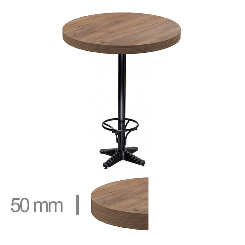 Horeca-Statafel-Rond-Dublin-K4-70-Cm-Hoogte-107,80-Cm