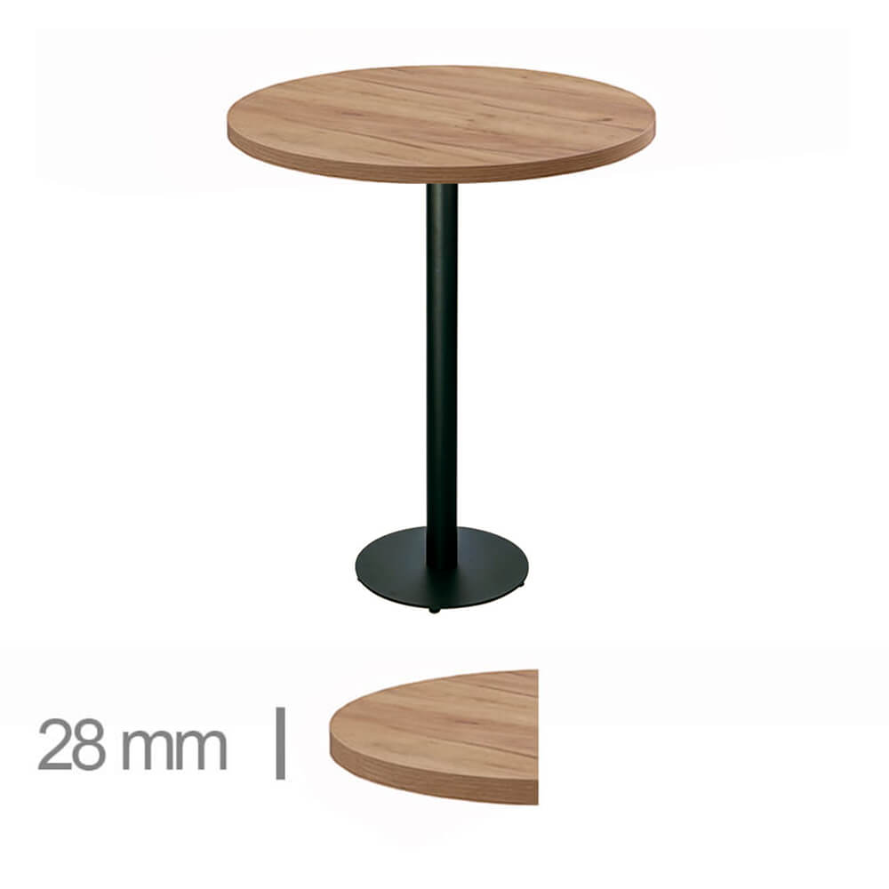 Horeca-Statafel-Rond-Madrid-K3-60-Hoogte-110,80-Cm-B-320H-Black