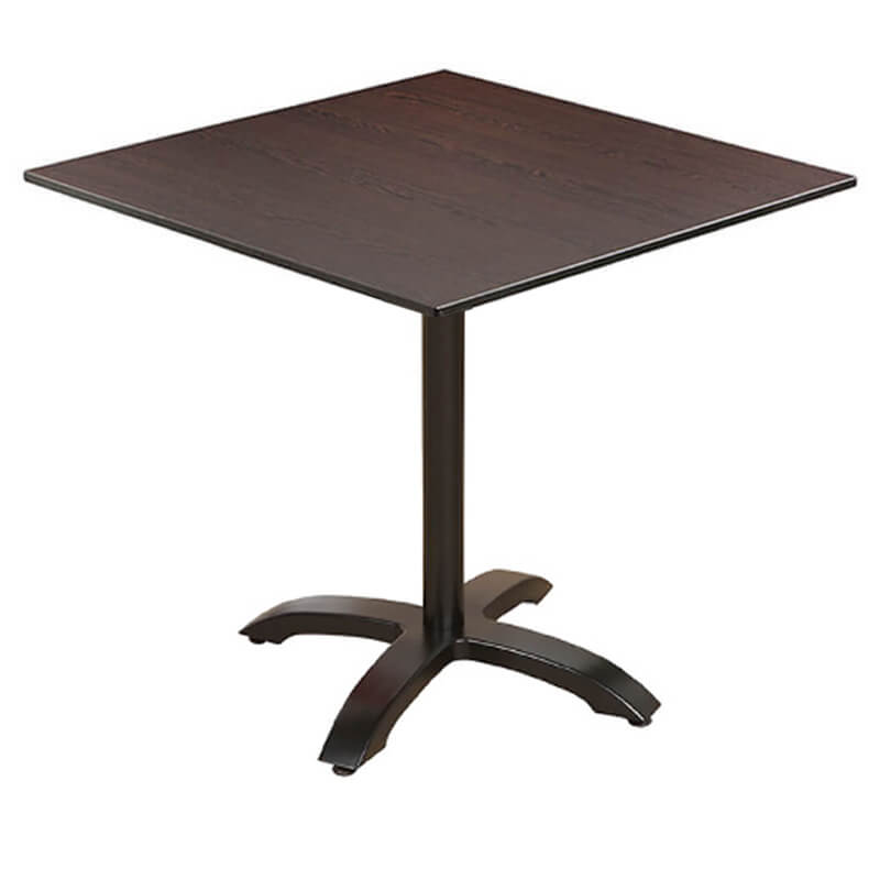 Horeca-Tafel-Compact-Wenge-69×69-Cm-Met-Klaponderstel-B-28mm