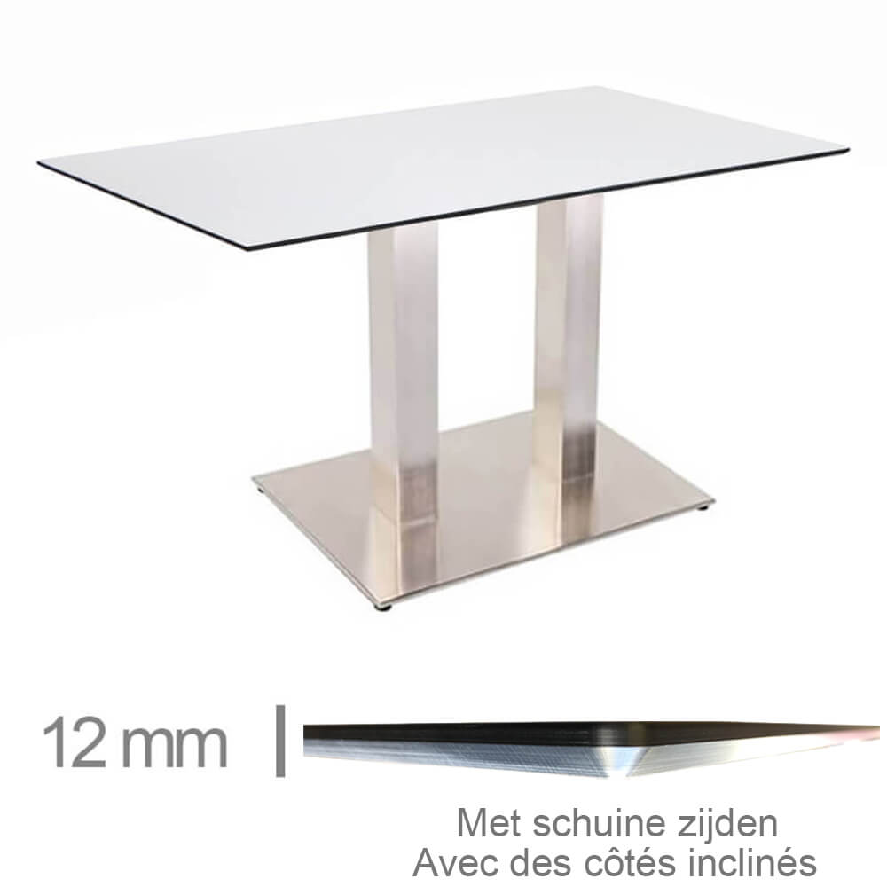 Horeca-Tafel-Compact-Wit-69x120-Cm-Met-Onderstel-12mm-Silver-NL-FR