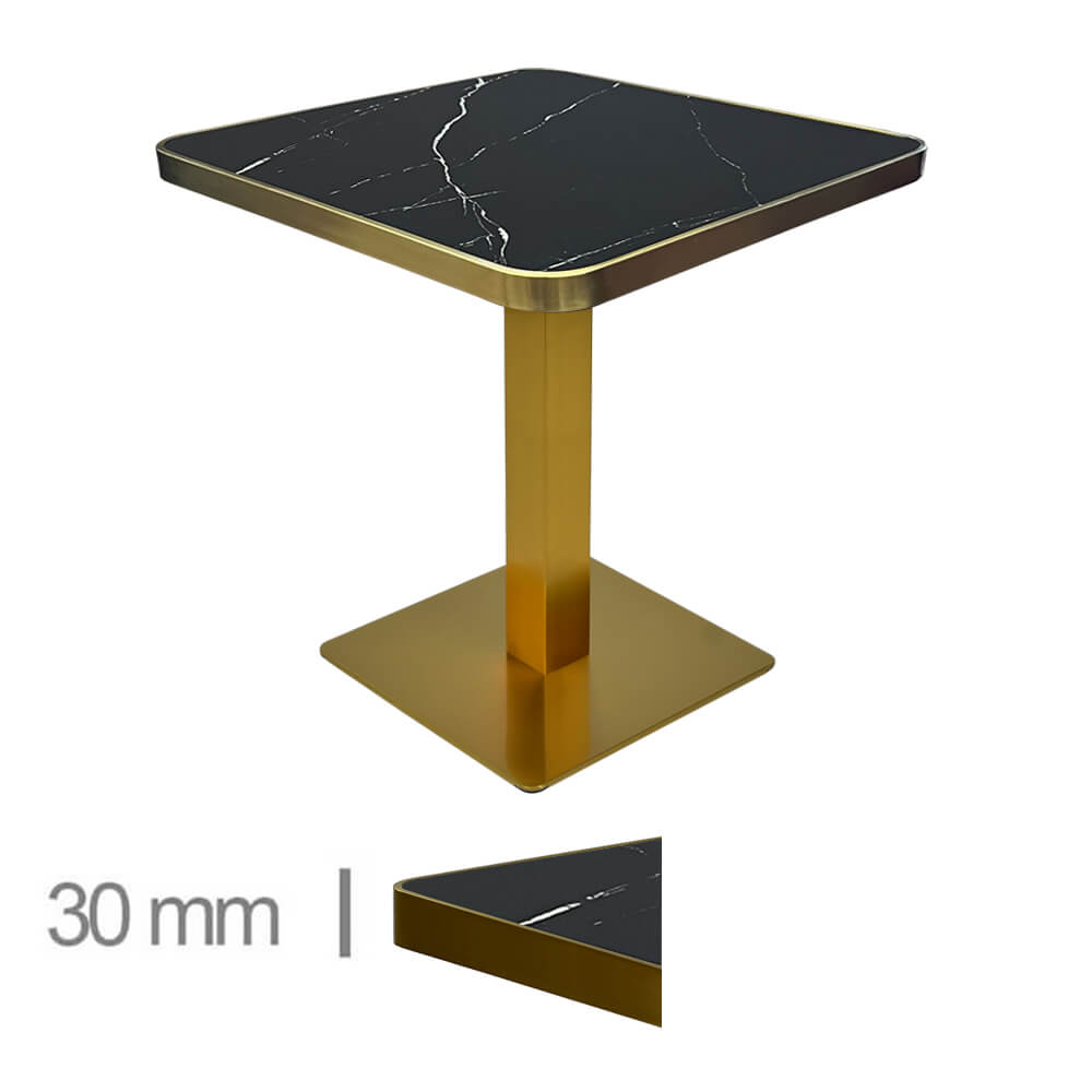 Horeca-Tafel-Faux-Marmer-60×60-Cm-Met-Onderstel-Zwart-B-339-GOLD