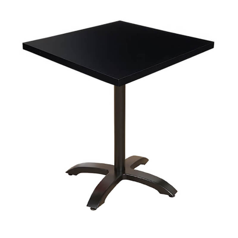 Horeca-Tafel-MADRID-Zwart-60x60-Cm-Met-Klaponderstel-B-28mm