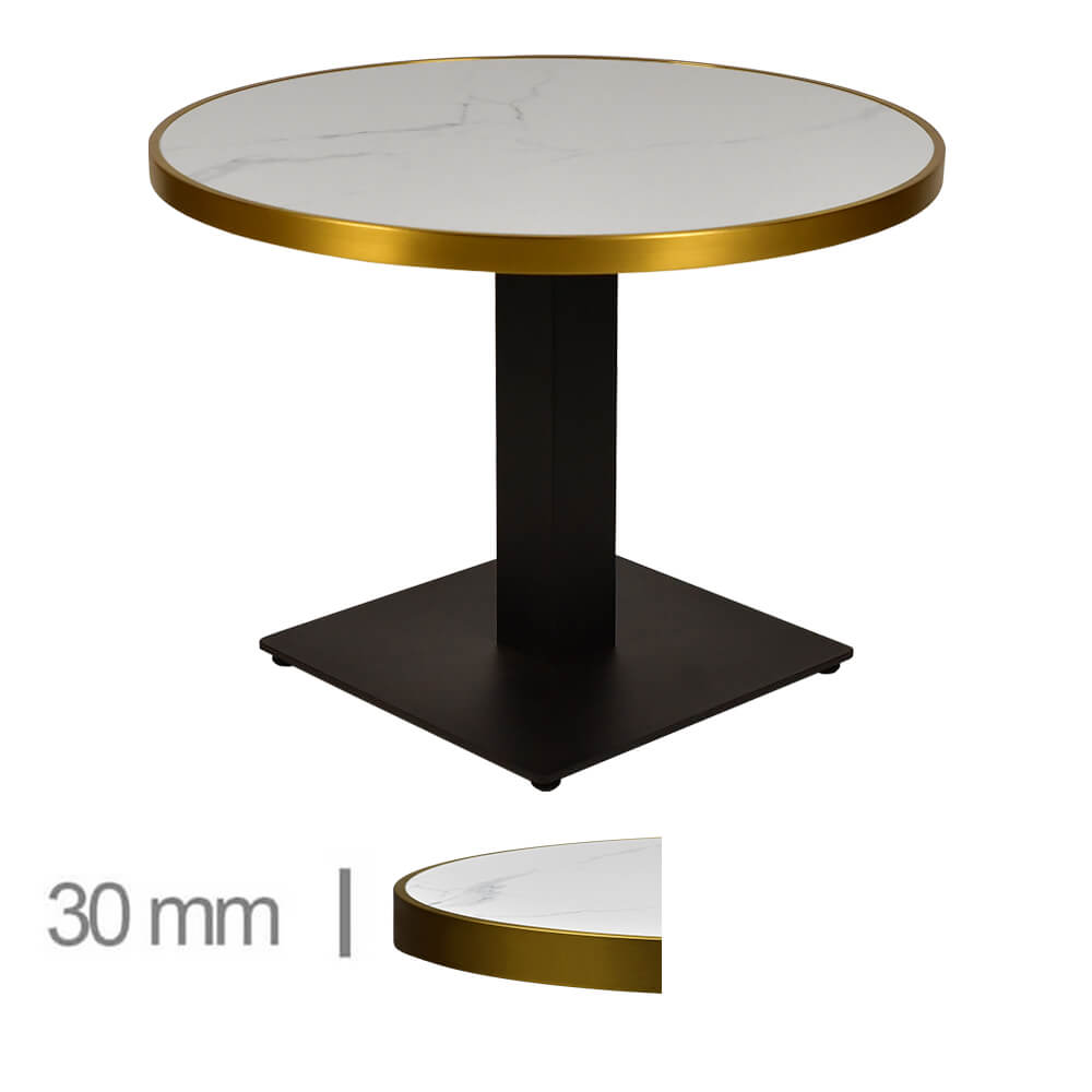 Horeca-Tafel-Rond-Faux-Marmer-70-Cm-Met-Onderstel-B-339-L