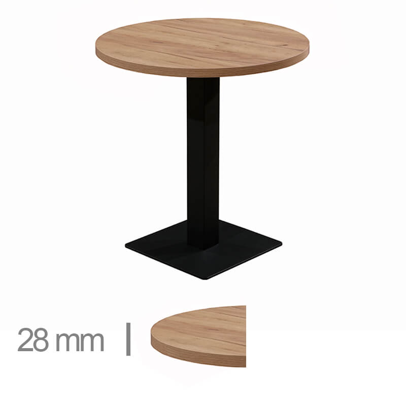 Horeca-Tafel-Rond-Madrid-K3-60-Cm-Met-Onderstel-28mm