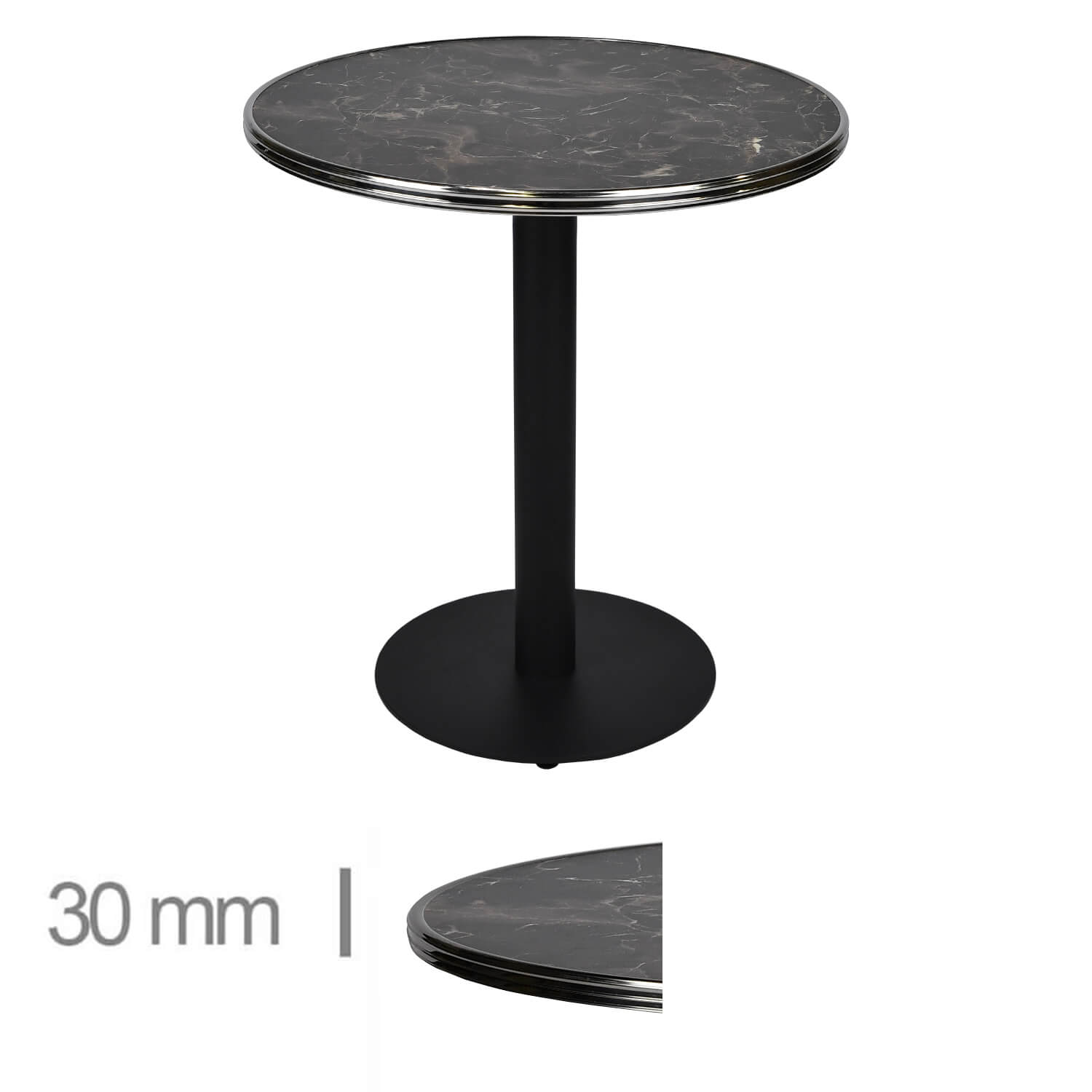 Horeca-Tafel-Rond-Met-Chroom-Rand-Werzalit-Porto-Rosa-60-Cm-B-320