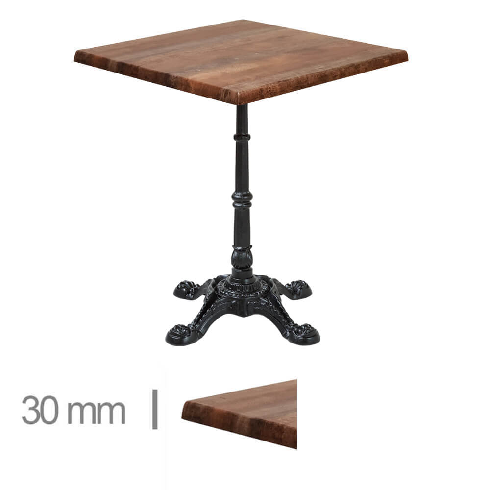 Horeca-Tafel-Werzalit-Arizona-70x70-Cm-3-Cm-Dik-30mm-Gietijzer