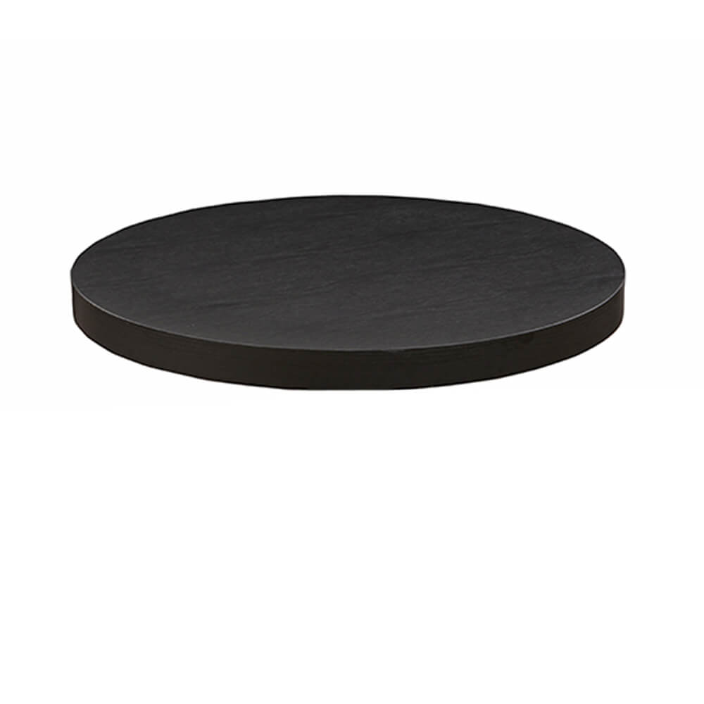 Horeca-Tafelblad-Rond-Dublin-Zwart-60-5-Cm-Dik