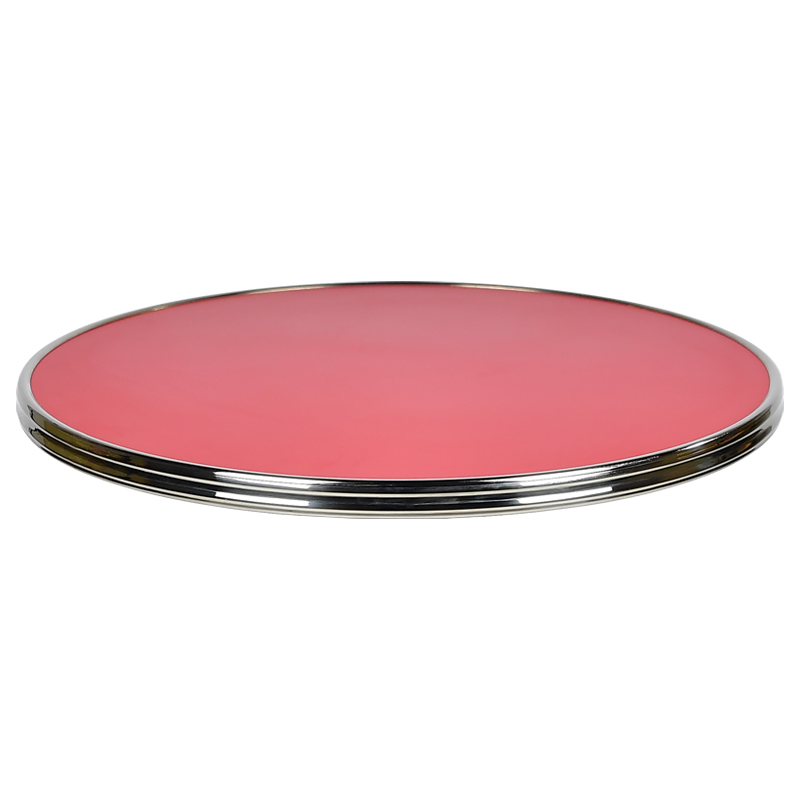 Horeca-Tafelblad-Rond-Voor-Terras-Werzalit-Rood-60-3Cm-Dik