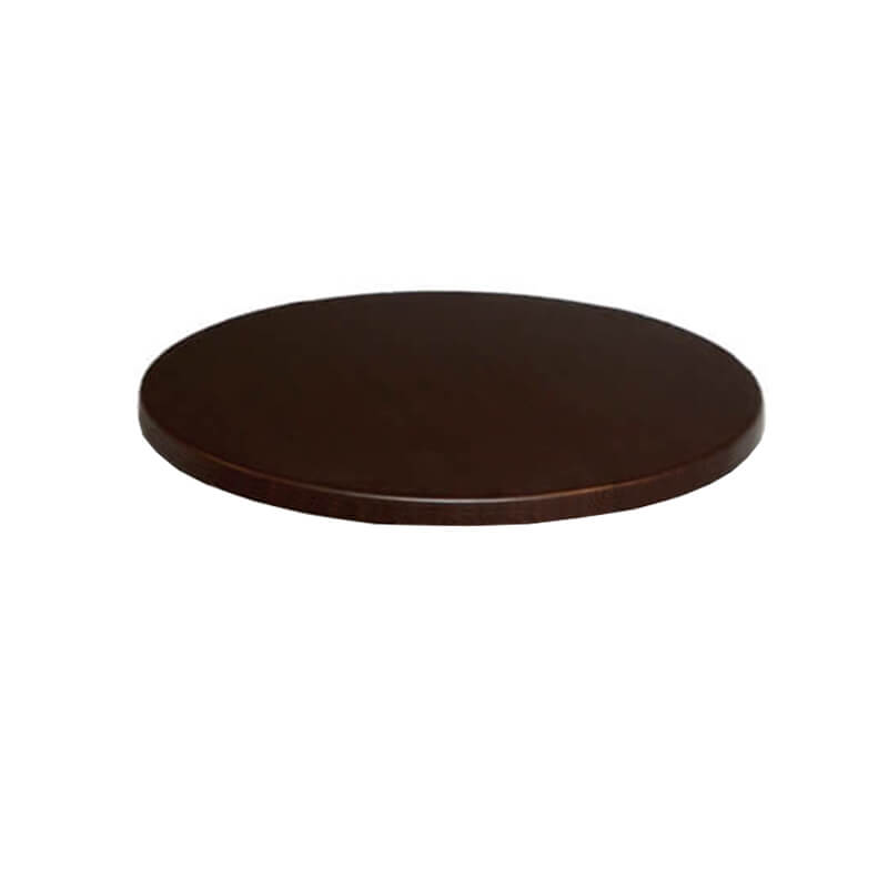 Horeca Tafelblad Rond - Werzalit Wenge - 60 - 3 Cm Dik