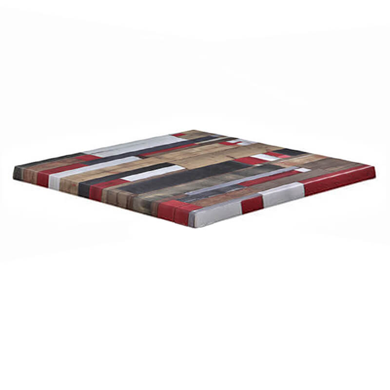 Horeca Tafelblad - Werzalit Reddenwood - 60x60 - 3 Cm Dik