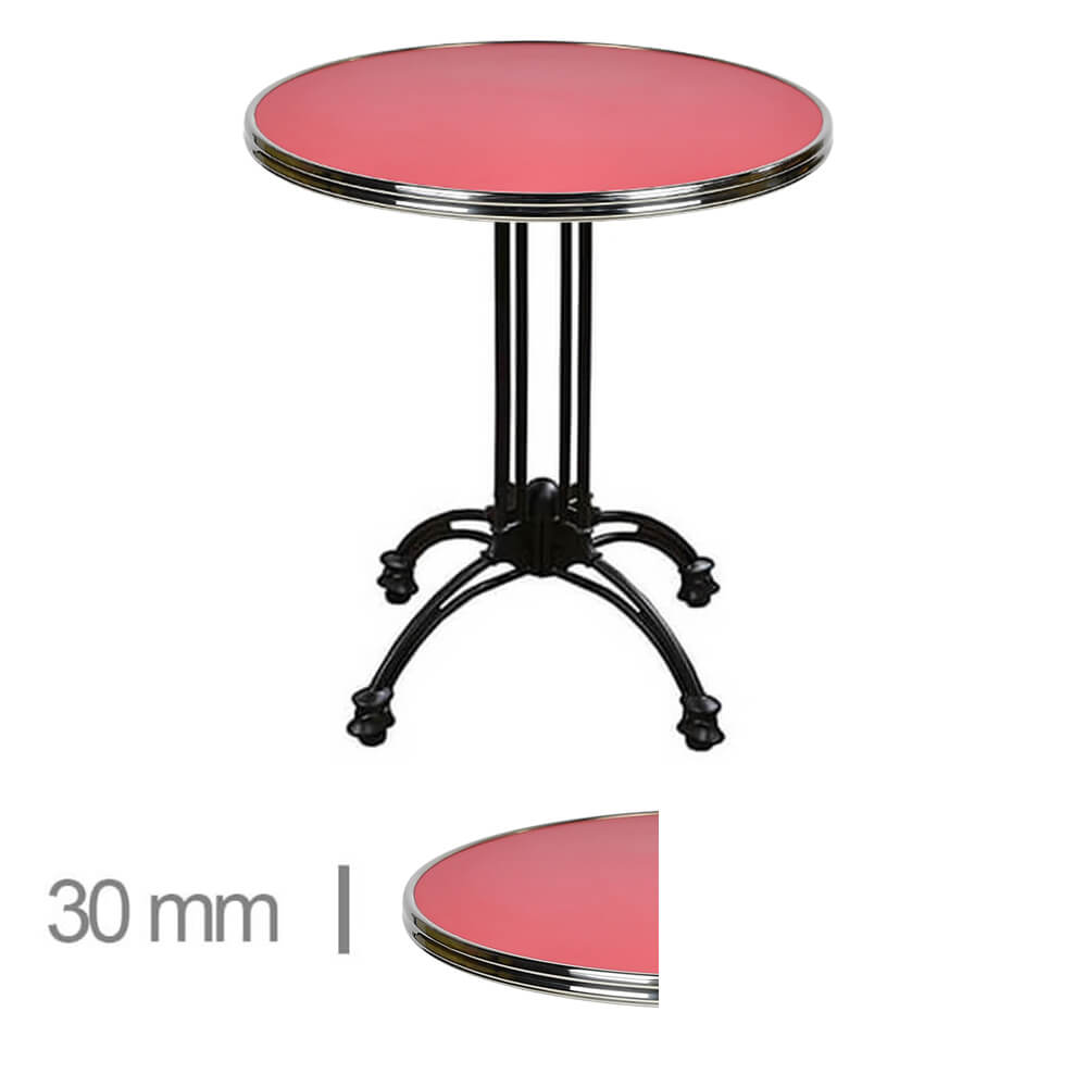 Horeca-Terras-Tafel-Rond-Werzalit-Rood-30mm-R60-Cm