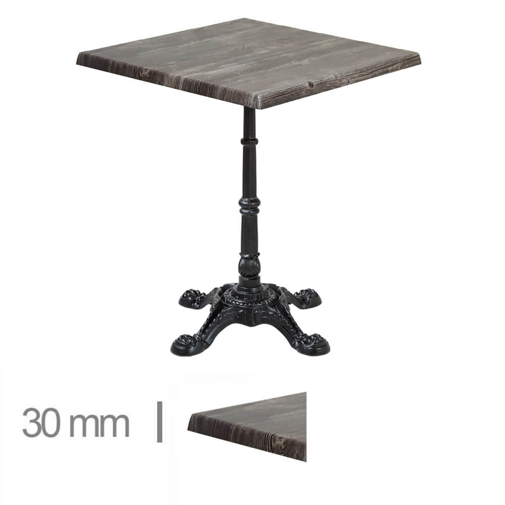 Horeca-Terras-Tafel-Werzalit-Oud-Pine-60x60-Cm-30mm-Gietijzer