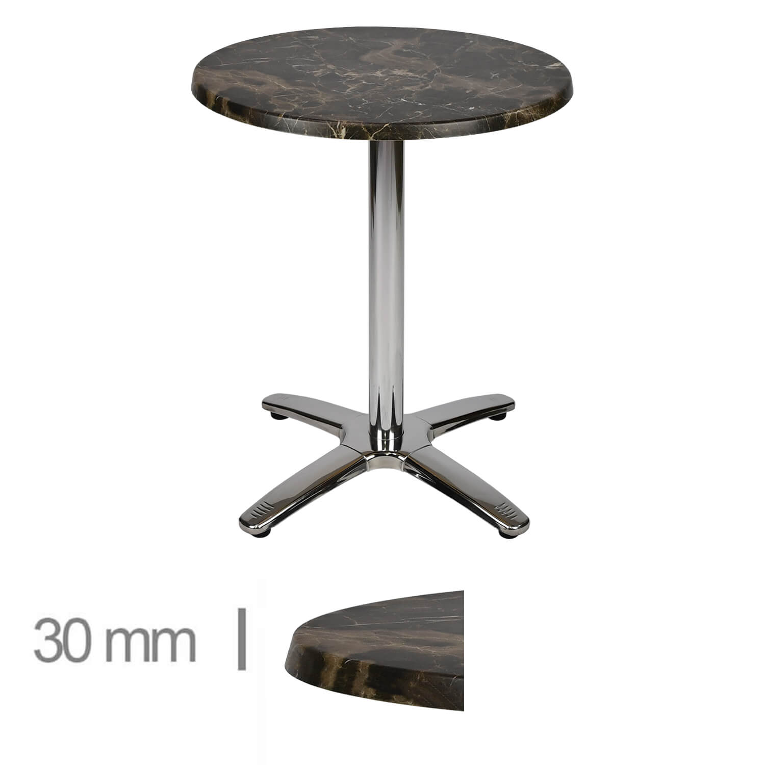 Horeca-Terrastafel-Rond-Werzalit-Porto-Rosa-60-Cm-A-ROMA