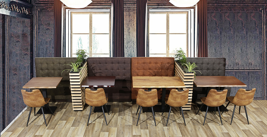 Horeca Eetbank - Napoli - Vintage Cognac - Model - 2