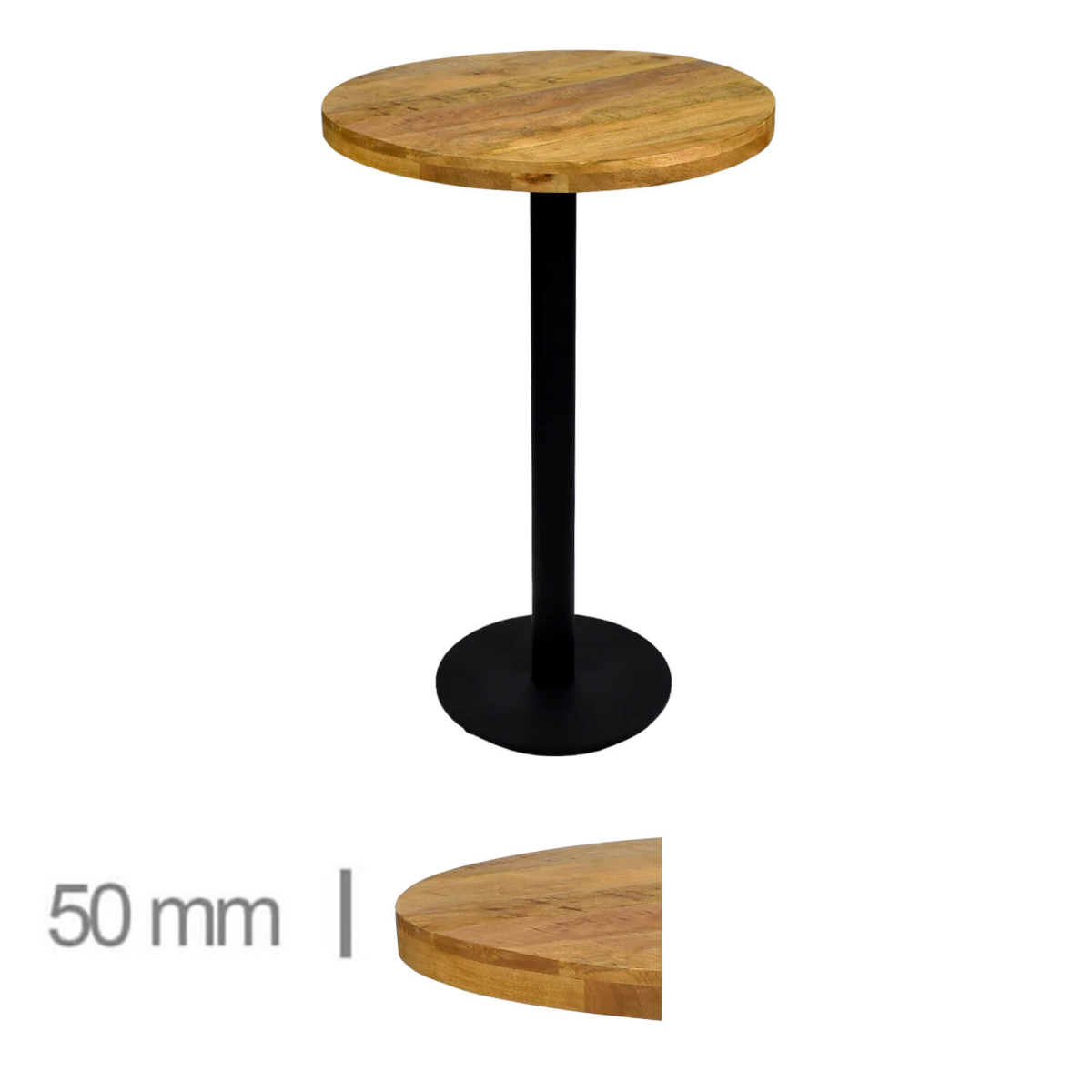 Horeca-Mangohout-Ronde-Statafel-Mango-70-Hoogte-113-Cm-B-320H