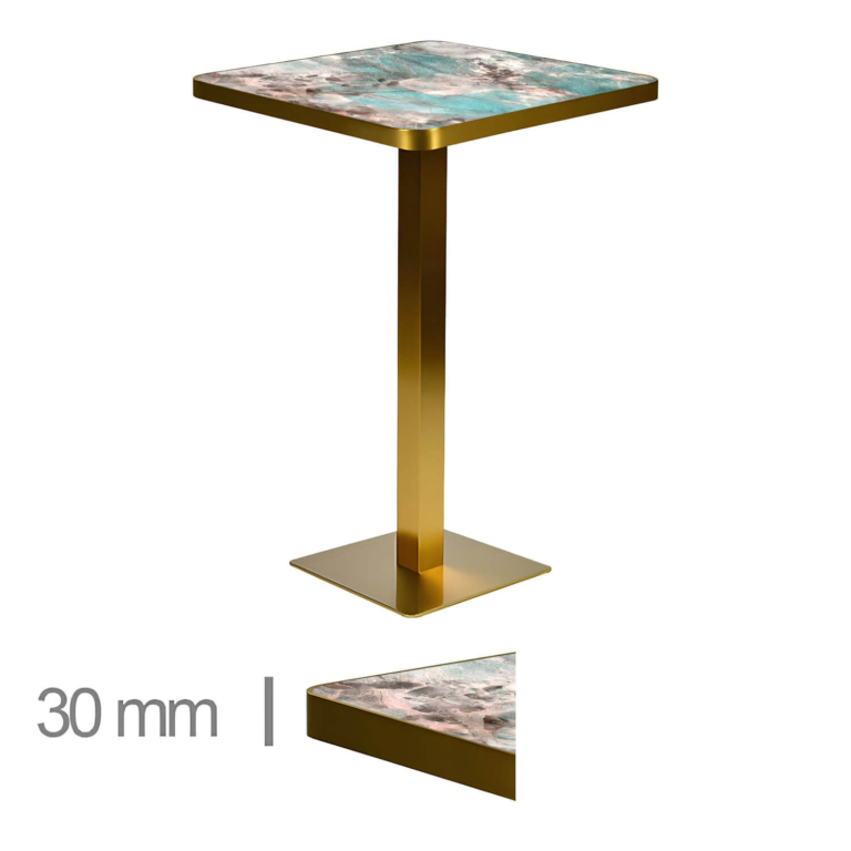 Horeca-Statafel-Faux-Marmer-Green-70×70-Hoogte-111-Cm-B-339H-Gold-yk-1