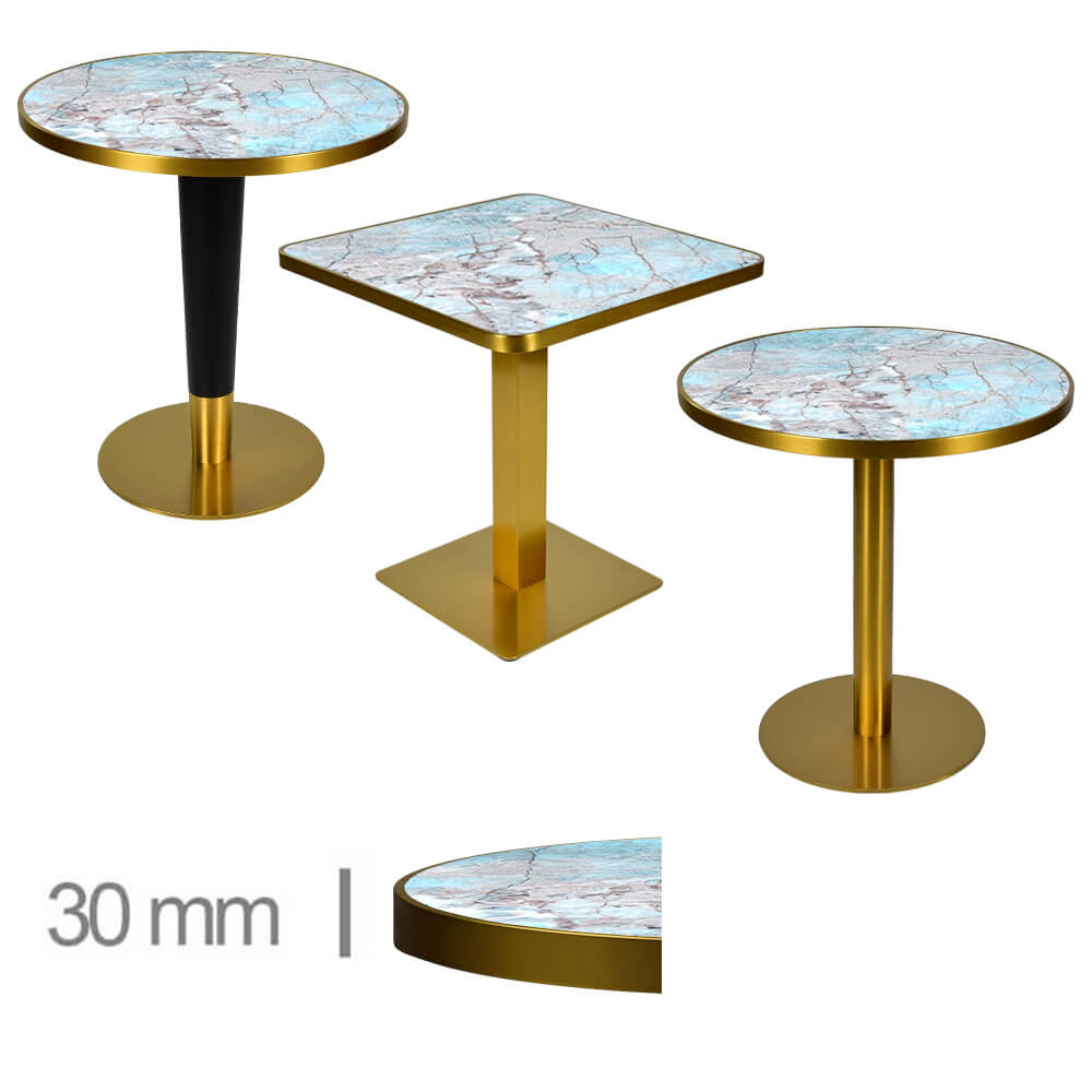 FAUX MARMER-GROEN TAFEL ASSORTIMENT