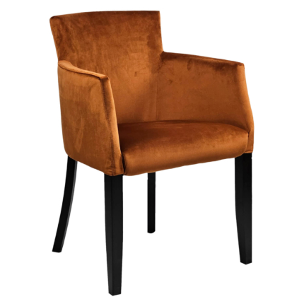 Horeca-Fauteuil-Velvet-Fluwelen-Omega-Cognac