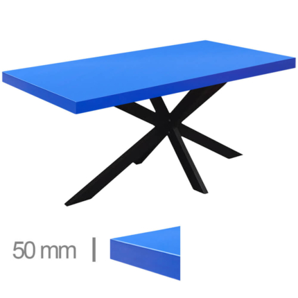 Horeca-Tafel-Dublin-Blauw-70×120-Cm-Met-Onderstel-MATRIX-8X8