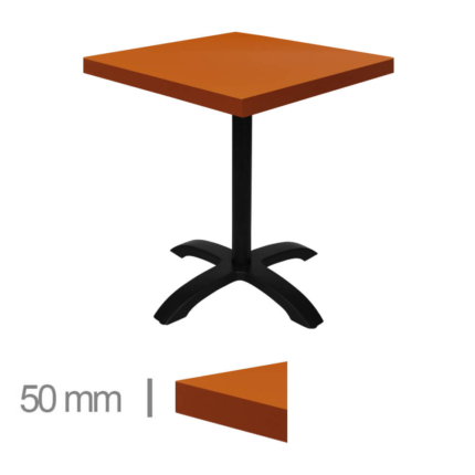 Horeca-Tafel-Dublin-Oranje-60×60-Cm-Met-Onderstel-A-SRD