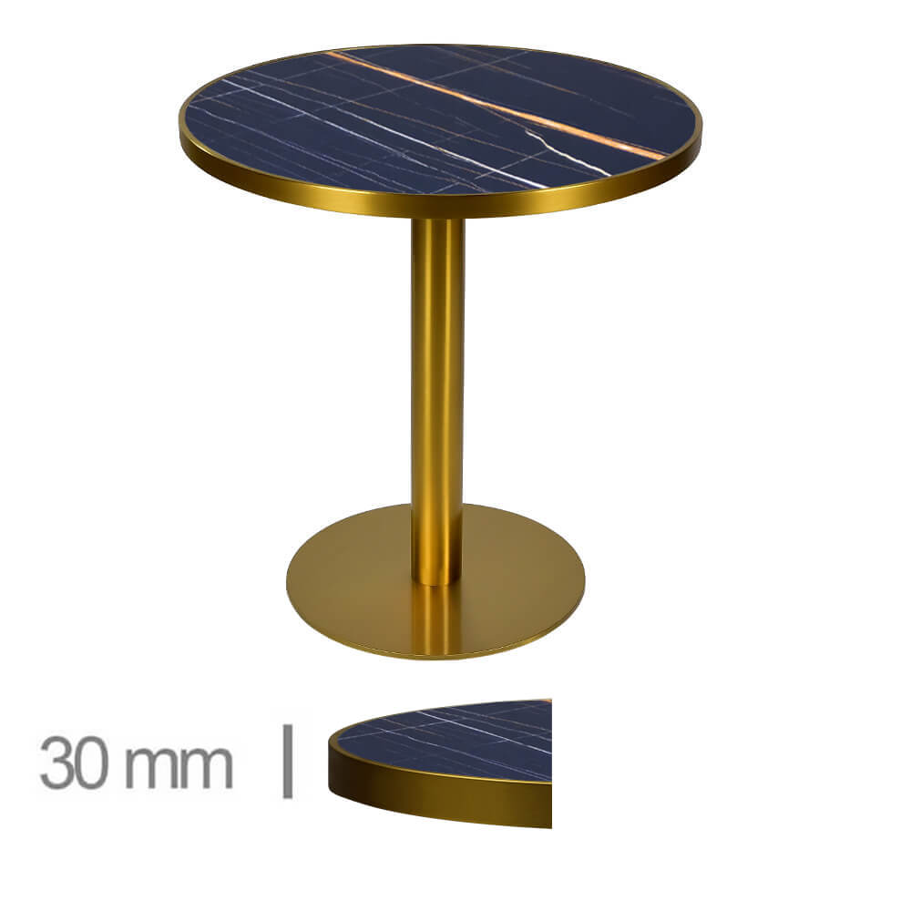 Horeca-Tafel-Rond-Faux-Marmer-Amber-70-Cm-Met-Onderstel-B-320-GOLD