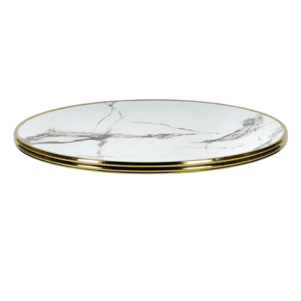 Horeca-Tafelblad-Rond-Met-Messing-Rand-Werzalit-Bianca-R70-3-Cm-Dik-317