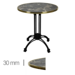 Horeca-Terrastafel-Rond-Met-Messing-Rand-Werzalit-Brownie-Marble-60-Cm-318-A-442