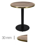 Horeca-Terrastafel-Rond-Met-Messing-Rand-Werzalit-Indian-Wood-60-Cm-B-320