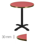 Horeca-Terrastafel-Rond-Met-Messing-Rand-Werzalit-Rood-70-Cm-A-8001