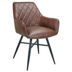 Horeca-Armstoel-Luxor-pu-Bruin
