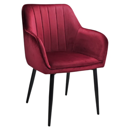 Horeca-Armstoel-Velvet-Fluweel-Artes-Bordeaux
