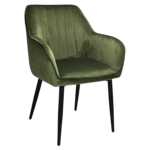 Horeca-Armstoel-Velvet-Fluweel-Artes-Olijf