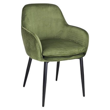 Horeca-Armstoel-Velvet-Fluweel-Malmo-Olijf
